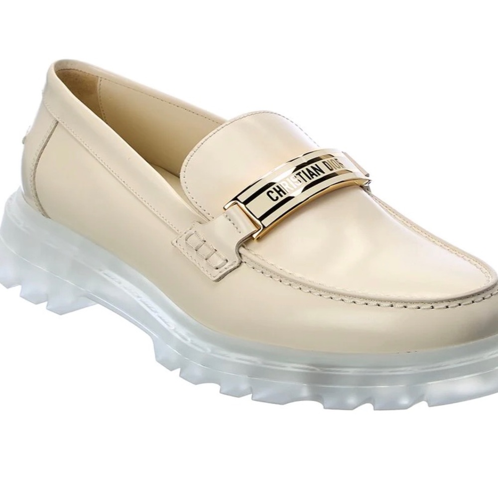 DIOR CODE LEATHER LOAFER